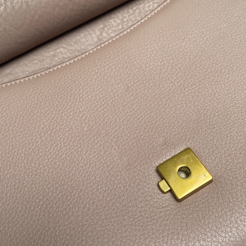 Gucci Marmont GG 2 way Pink/tan Satchel with Gold Accent - Picture 14 of 17